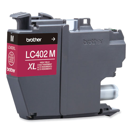 Image of Brother Lc402Xlms High-Yield Ink, 1,500 Page-Yield, Magenta