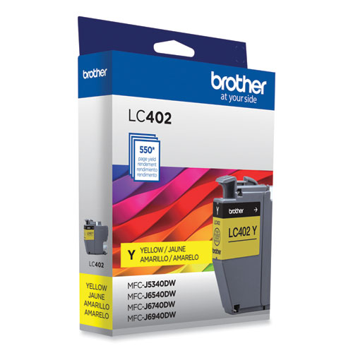 Image of Brother Lc402Ys Ink, 550 Page-Yield, Yellow