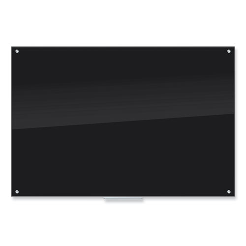 Black Glass Dry Erase Board, 70 x 47