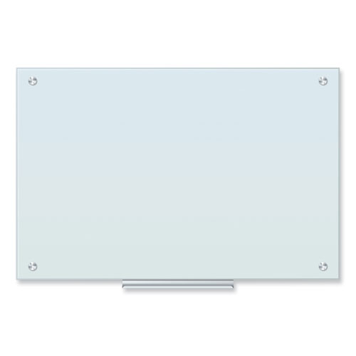 U Brands Glass Dry Erase Board, 35 X 23, White Surface