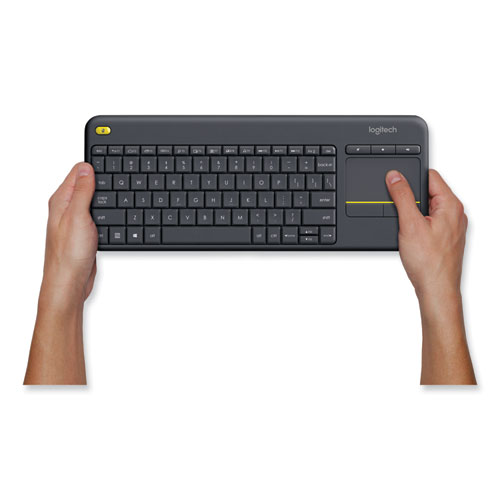 Image of Logitech® Wireless Touch Keyboard K400 Plus, Black