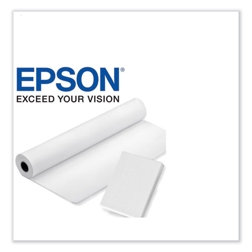 Image of Epson® Exhibition Fiber Paper Roll, 12 Mil, 17" X 50 Ft, Glossy White