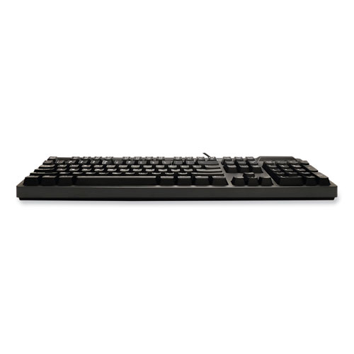 Image of Adesso Easytouch Smart Card Reader Keyboard Akb-630Sb-Taa, 104 Keys, Black