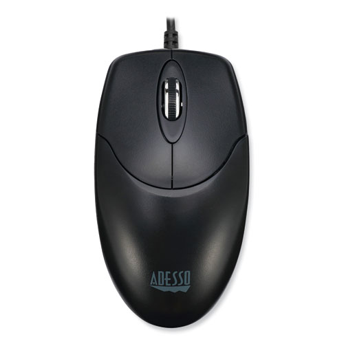 Adesso Imouse Desktop Full Sized Mouse, Usb, Left/Right Hand Use, Black