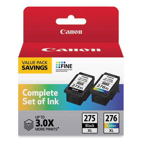 Canon® 4981C008 (Pg-275Xl/Cl-276Xl) High-Yield Multipack Ink, Black/Tri-Color