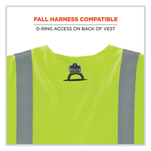 Image of Ergodyne® Glowear 8356Frhl Class 3 Fr Hook And Loop Safety Vest With Sleeves, Modacrylic. 2Xl/3Xl, Lime, Ships In 1-3 Business Days