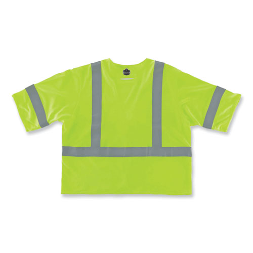 Image of Ergodyne® Glowear 8356Frhl Class 3 Fr Hook And Loop Safety Vest With Sleeves, Modacrylic, 4Xl/5Xl, Lime, Ships In 1-3 Business Days