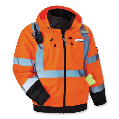 GloWear 8915 Class E Hi-Vis Rain Pants, 5X-Large, Lime
