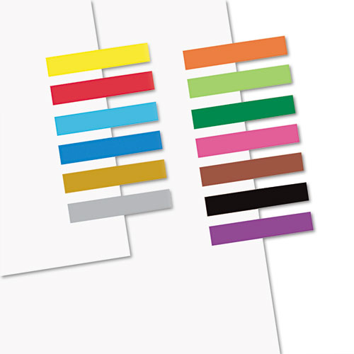 Removable/Reusable Page Flags, 13 Assorted Colors, 240 Flags/Pack