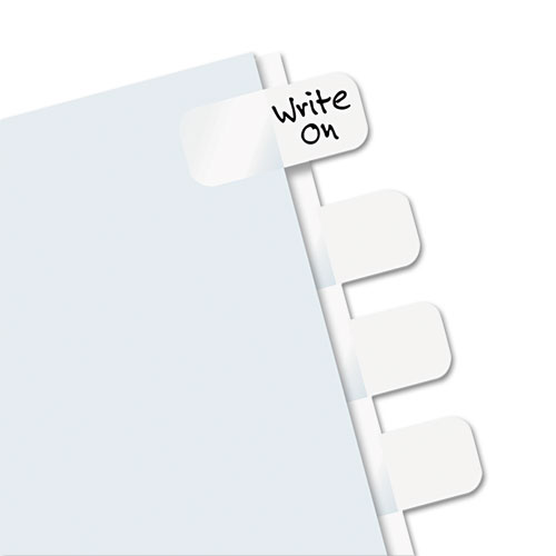 Image of Legal Index Tabs, Customizable: Handwrite Only, 1/5-Cut, White, 1" Wide, 104/Pack