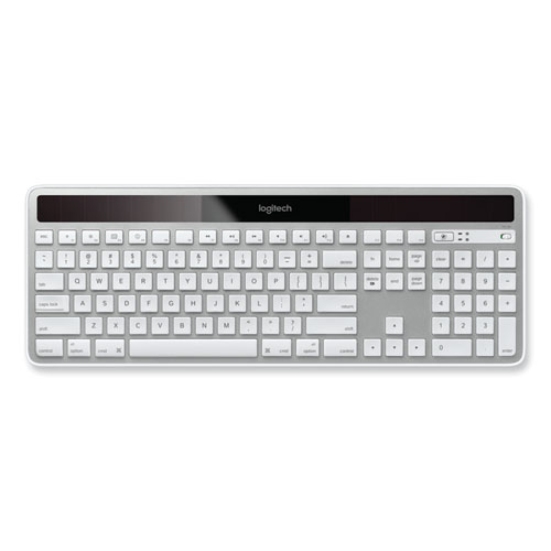 Image of Logitech® Wireless Solar Keyboard For Mac, Full Size, Silver