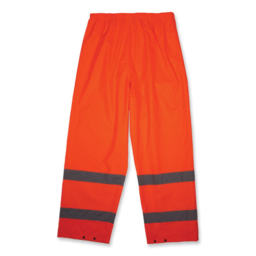 GloWear 8916 Class E Lightweight Hi-Vis Rain Pants, 2X-Large, Orange, Ships in 1-3 Business Days