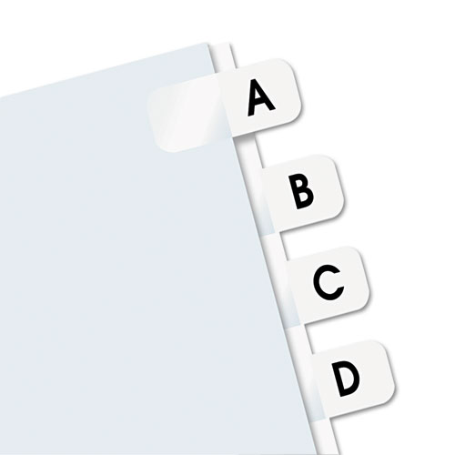 Image of Legal Index Tabs, Preprinted Alpha: A to Z, 1/12-Cut, White, 0.44" Wide, 104/Pack