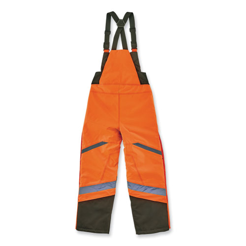 GloWear 8928 Class E Hi-Vis Insulated Bibs, X-Large, Orange, Ships in 1-3 Business Days