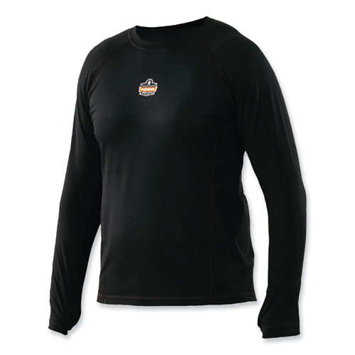 N-Ferno 6435 Midweight Long Sleeve Base Layer Shirt, Large, Black, Ships in 1-3 Business Days