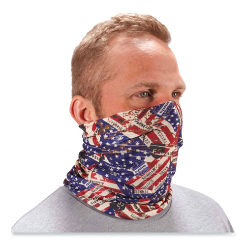 Chill-Its 6485 Multi-Band, Polyester, One Size Fits Most, Stars and Stripes, Ships in 1-3 Business Days