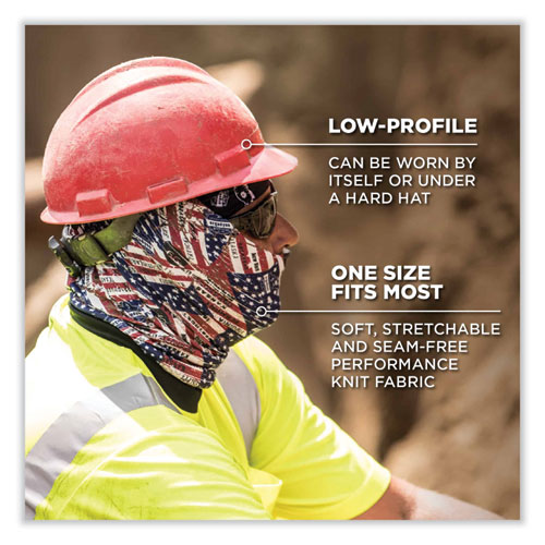 Chill-Its 6485 Multi-Band, Polyester, One Size Fits Most, Hi-Vis Lime, Ships in 1-3 Business Days