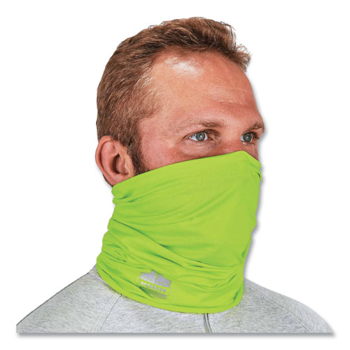 Chill-Its 6487 Cooling Performance Knit Multi-Band, Polyester/Spandex, One Size, Hi-Vis Lime, Ships in 1-3 Business Days