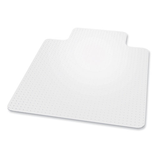 EverLife Chair Mat for Flat Pile Carpet with Lip, 36 x 48, Clear, Ships in 4-6 Business Days