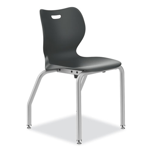 SmartLink Four-Leg Chair, Supports Up to 275 lb, 18" Seat Height, Lava Seat/Back, Platinum Base, Ships in 7-10 Business Days