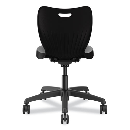 SmartLink Task Chair, Supports Up to 275 lb, 34.75" Seat Height, Onyx Seat, Onyx Back, Black Base