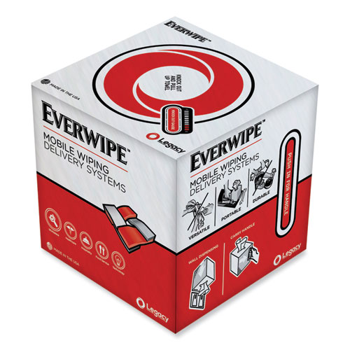 Image of Everwipe™ Heavyweight Blue Wiper, 1-Ply, 9 X 12, Unscented, Blue, 200/Roll, 4 Rolls/Carton