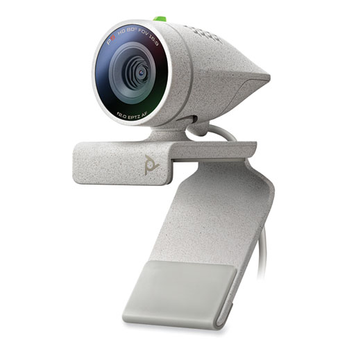 Image of Poly® Poly Studio P5 Professional Webcam, 1280 Pixels X 720 Pixels, White