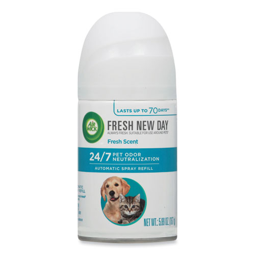 Image of Air Wick® Pet Odor Neutralization Automatic Spray Refill, Fresh Scent, 5.89 Oz Aerosol Spray, 6/Carton