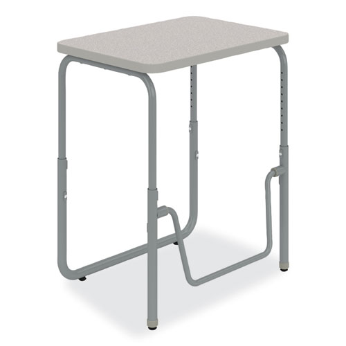 Safco® Alphabetter 2.0 Height-Adjust Student Desk W/Pendulum Bar, 27.75 X 19.75 X 22 To 30, Pebble Gray, Ships In 1-3 Business Days