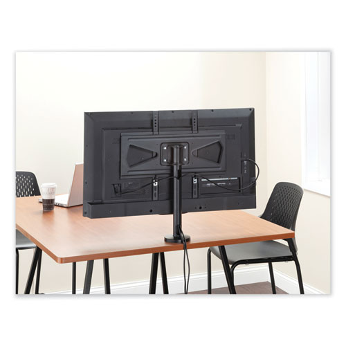 Tabletop TV Mount, 21.25" x 24.75" x 24.75", Black, Supports 50 lbs, Ships in 1-3 Business Days