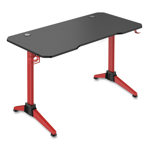 Image of Safco® Ultimate Computer Gaming Desk, 47.2" X 23.6" X 29.5", Black/Red, Ships In 1-3 Business Days