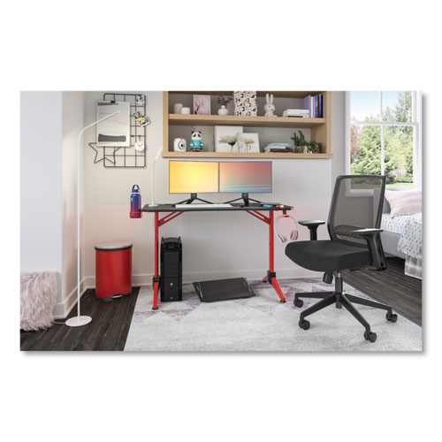 Image of Safco® Ultimate Computer Gaming Desk, 47.2" X 23.6" X 29.5", Black/Red, Ships In 1-3 Business Days