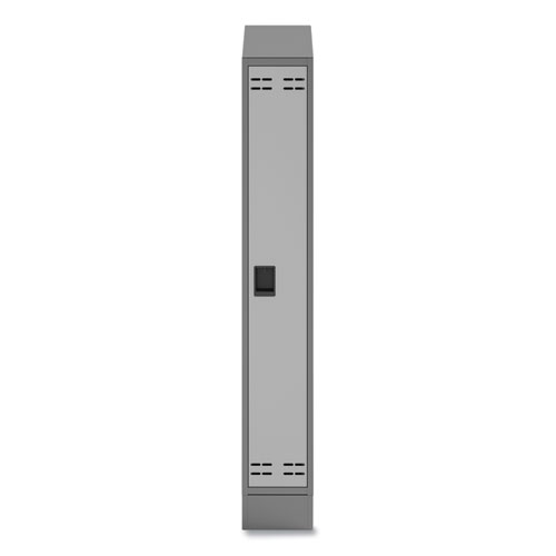 Single Continuous Metal Locker Base Addition, 11.7w x 16d x 5.75h, Gray, Ships in 1-3 Business Days