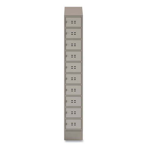 Single Continuous Metal Locker Base Addition, 11.7w x 16d x 5.75h, Tan, Ships in 1-3 Business Days