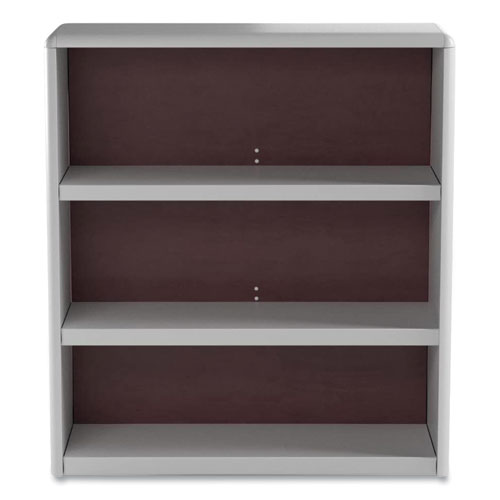 ValueMate Economy Bookcase, Three-Shelf, 31.75w x 13.5d x 41h, Gray, Ships in 1-3 Business Days