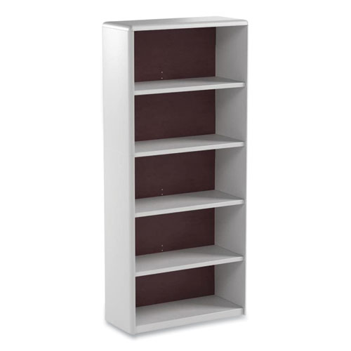 Safco® Valuemate Economy Bookcase, Five-Shelf, 31.75W X 13.5D X 67H, Gray, Ships In 1-3 Business Days