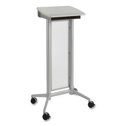 Safco® Impromptu Lectern, 26.5 X 18.75 X 46.5, Gray, Ships In 1-3 Business Days