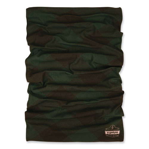 Chill-Its 6485 Multi-Band, Polyester, One Size Fits Most, Green Buffalo Plaid, Ships in 1-3 Business Days