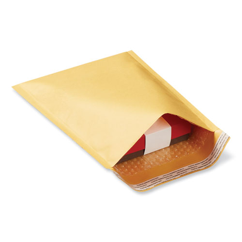 Image of Universal® Peel Seal Strip Cushioned Mailer, #000, Extension Flap, Self-Adhesive Closure, 4 X 8, 25/Carton