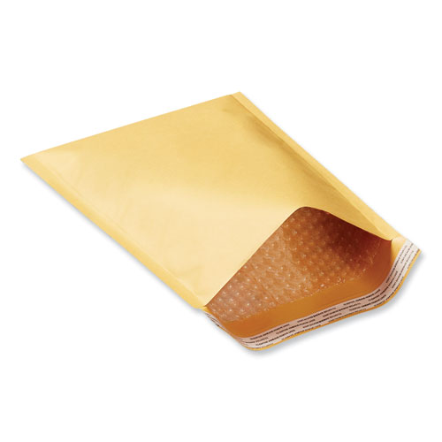Image of Universal® Peel Seal Strip Cushioned Mailer, #000, Extension Flap, Self-Adhesive Closure, 4 X 8, 25/Carton