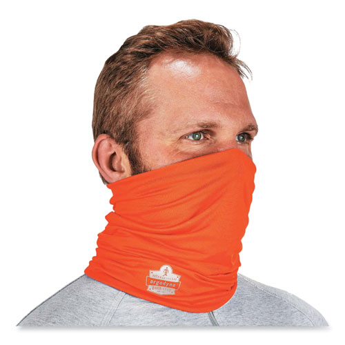 Chill-Its 6487 Cooling Performance Knit Multi-Band, Polyester/Spandex, One Size, Hi-Vis Orange, Ships in 1-3 Business Days