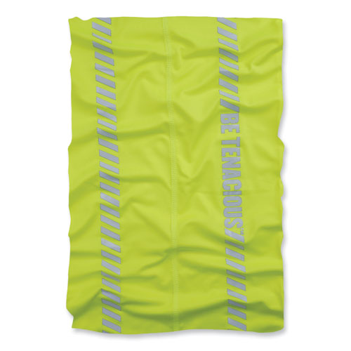 Chill-Its 6487R Reflective Cooling Multi-Band, Polyester/Spandex, One Size Fits Most, Hi-Vis Lime, Ships in 1-3 Business Days