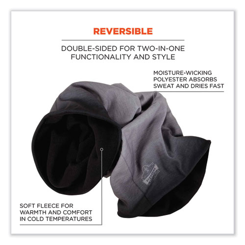 N-Ferno 6491 Reversible Thermal Fleece + Poly Multi-Band, One Size Fits Most, Light Gray Fade, Ships in 1-3 Business Days