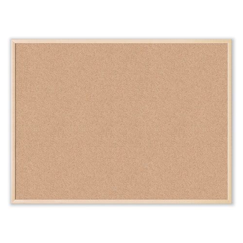 Cork Bulletin Board, 47 x 35, Natural Surface, Birch Frame