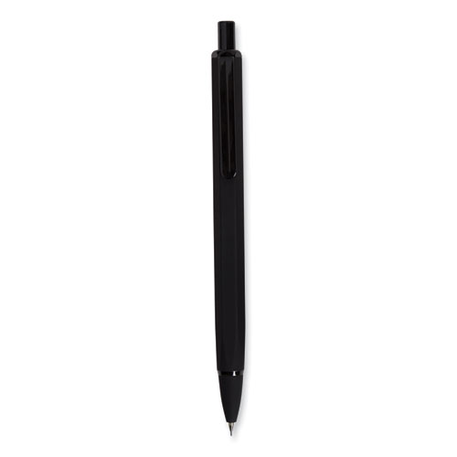 Image of U Brands Cambria Soft Touch Mechanical Pencil, 0.7 Mm, Hb (#2), Black Lead, Black Barrel, 12/Pack