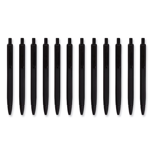 Image of U Brands Cambria Soft Touch Mechanical Pencil, 0.7 Mm, Hb (#2), Black Lead, Black Barrel, 12/Pack
