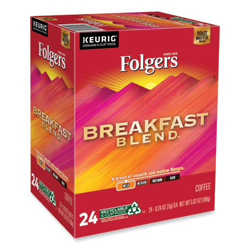 Image of Folgers® Breakfast Blend Coffee K-Cups, 24/Box