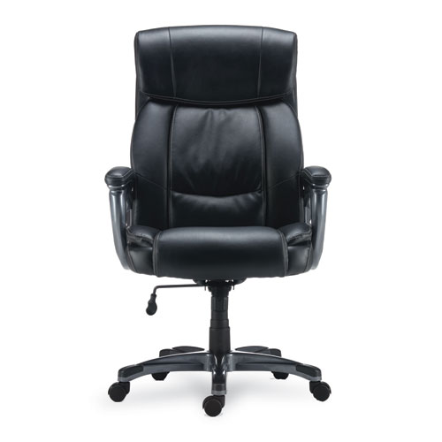 Image of Alera® Egino Big And Tall Chair, Supports Up To 400 Lb, Black Seat/Back, Black Base