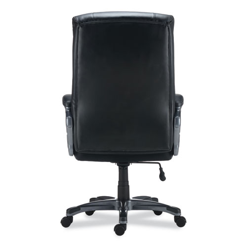 Image of Alera® Egino Big And Tall Chair, Supports Up To 400 Lb, Black Seat/Back, Black Base