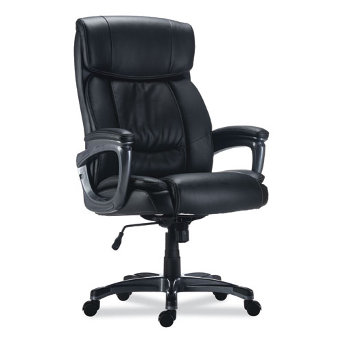 Alera® Egino Big And Tall Chair, Supports Up To 400 Lb, Black Seat/Back, Black Base